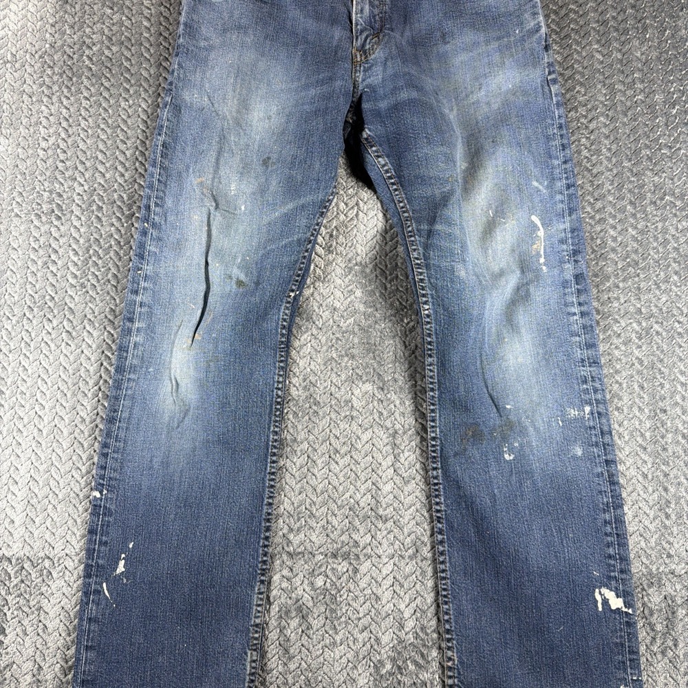 Levi's 514 Men's Straight Leg Jeans W34 L30 Blue Denim Medium Wash